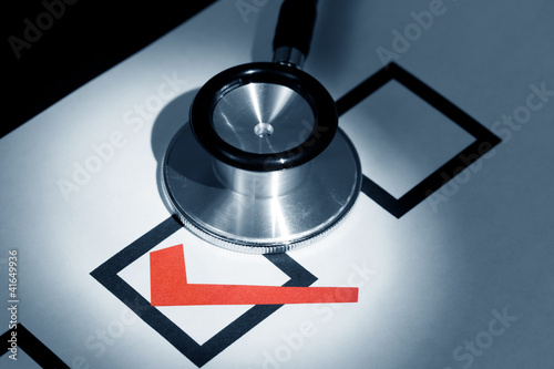 Photo: Stethoscope and Check Mark Stethoscope and Check Mark