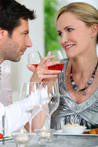 Photo: Couple drinking wine Couple drinking wine