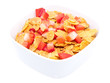 Cornflakes with fresh Strawberries Cornflakes with fresh Strawberries