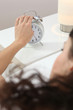 woman waking up