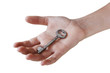 hand holding a key.