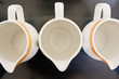 Empty porcelain jugs Empty porcelain jugs