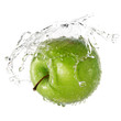 Green apple splash