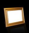 Decorative frame for a photo on a black background Decorative frame for a photo on a black background
