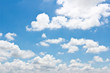 Blue sky with clouds.