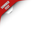 Seitenecke rot links SOMMERFEST