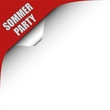 Seitenecke rot links SOMMERPARTY
