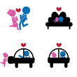 girl boy sticks - love concept