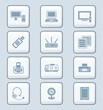 Office electronics icons | TECH series