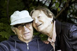 Happy senior couple in the park