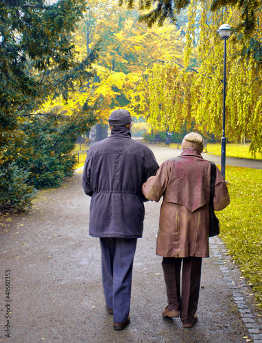 Photo: Senior couple in the park Senior couple in the park