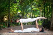 Acroyoga in the garden