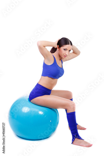 Photo: übungen auf dem gymnastikball übungen auf dem gymnastikball