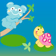 Baby shower greeting card