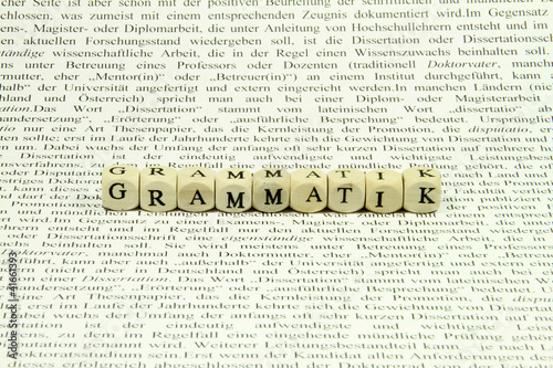 Foto: Grammatik Grammatik