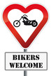 Schild Bikers Welcome