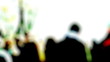 Crowd against white, slow motion Crowd against white, slow motion