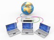 Home Network. Router and three laptops Home Network. Router and three laptops