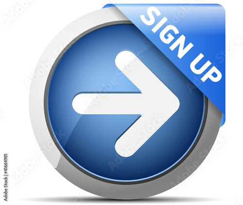 Vector: Sign up button Sign up button