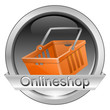 Button Onlineshop mit Einkaufskorb
