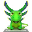 Lizard using a laptop