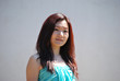 Portrait of Asian girl with a light blue dress 2