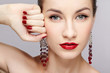 beautiful woman's manicure