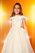 Portrait of a Cute Little Girl in her First Communion Day Portrait of a Cute Little Girl in her First Communion Day