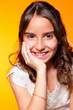 Portrait of a Cute Little Girl in her First Communion Day Portrait of a Cute Little Girl in her First Communion Day