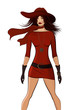 Woman In Red