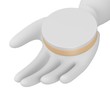3d render of cartoon character with creme