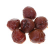 Six Canned Plums on White Six Canned Plums on White