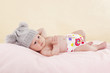 Baby lying and relaxing. Baby lying and relaxing.