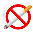 The sign no smoking