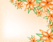 vector flower background for invitation
