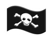bandiera dei pirati con teschio e ossa bandiera dei pirati con teschio e ossa