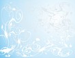 decoration in blue