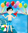 Pool Watergun Boy