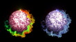Two Disco Ball in Particle, with Alpha Channel - HD1080 Two Disco Ball in Particle, with Alpha Channel - HD1080