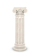 Marble column isolated on white background