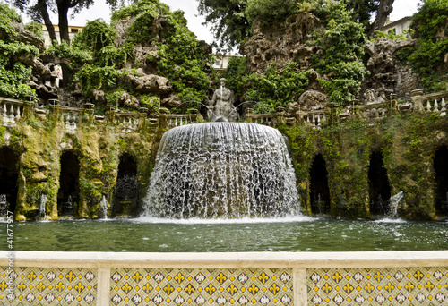Photo: Fontana dell'Ovato in the gardens of Villa d'Este in Tivoli Fontana dell'Ovato in the gardens of Villa d'Este in Tivoli