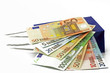 euro auf papiertüte