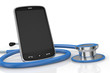 smartphone and stethoscope