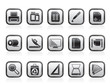 Commercial print icons - vector icon set