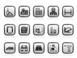 architecture and construction icons - vector icon set