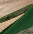 Texture field with arable land Texture field with arable land