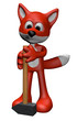 fuchs mit vorschlaghammer