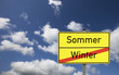 Schild Winter und Sommer © Matthias Buehner