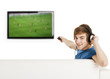 Watching football on TV
