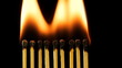 Video: Burning matches heads Burning matches heads
